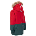 Red - Back - Trespass Childrens-Kids Laytone Raincoat