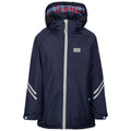 Navy - Front - Trespass Childrens-Kids Valleyfield Waterproof Jacket