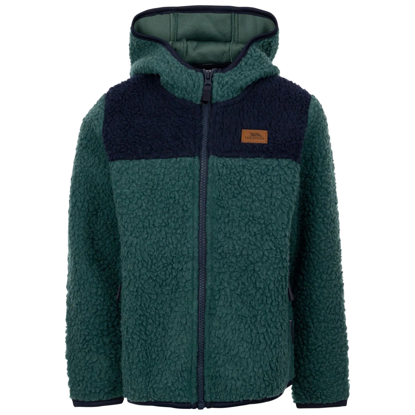 Spruce Green - Front - Trespass Childrens-Kids Lindenn Fleece Jacket