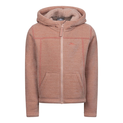 Mid Rose - Front - Trespass Girls Cossie Fleece Jacket
