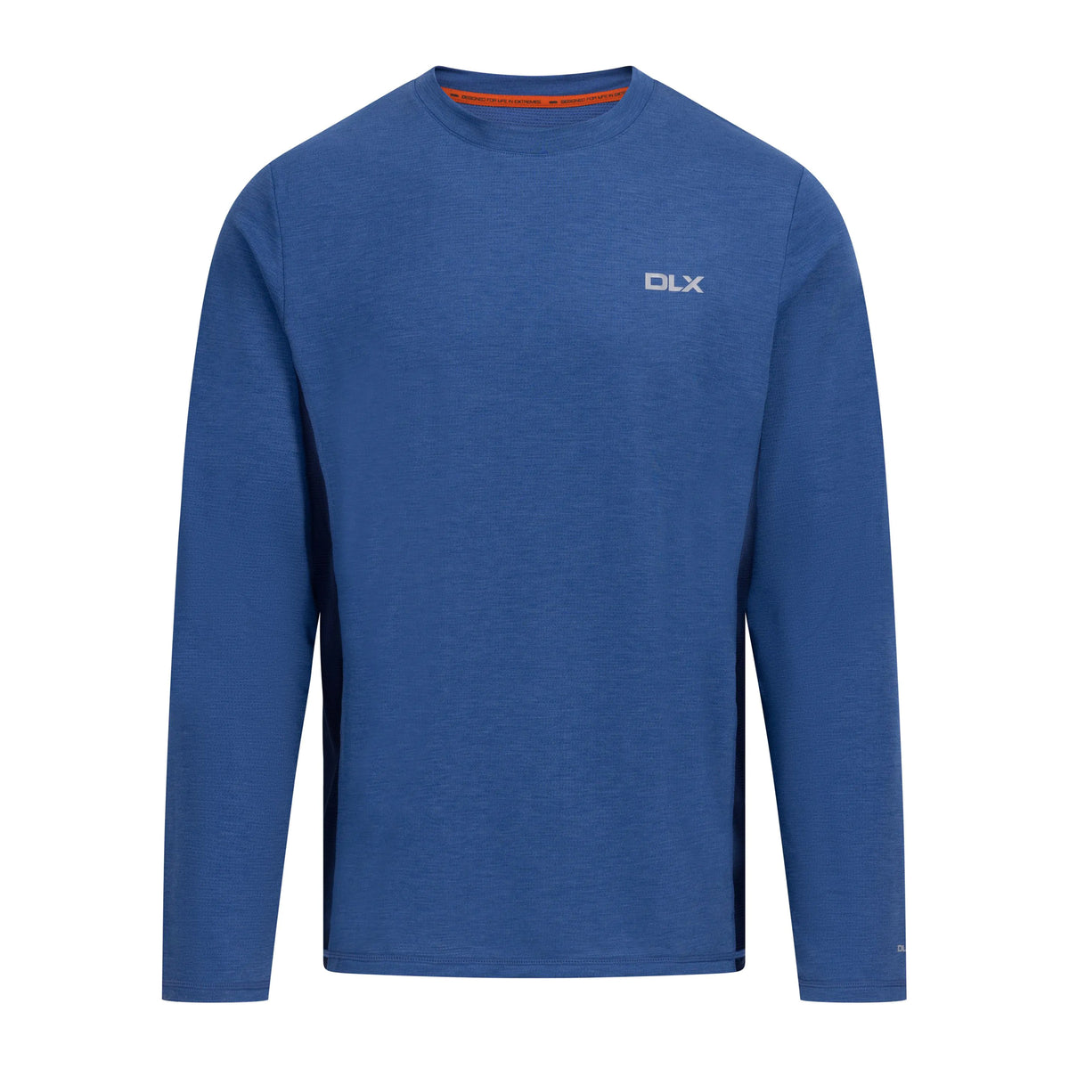Indigo Marl - Front - Trespass Mens Charlie Long-Sleeved T-Shirt