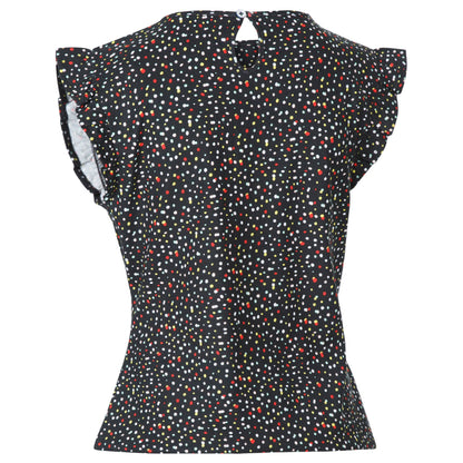 Black - Back - Trespass Womens-Ladies Tulissa Dotted Top