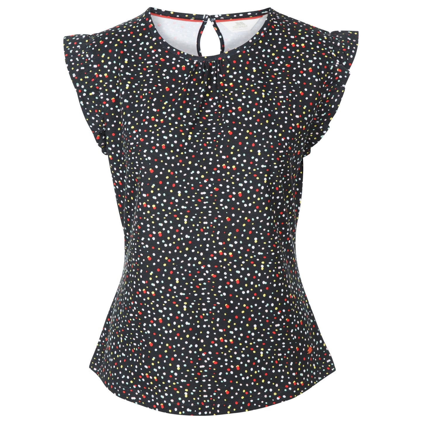 Black - Front - Trespass Womens-Ladies Tulissa Dotted Top