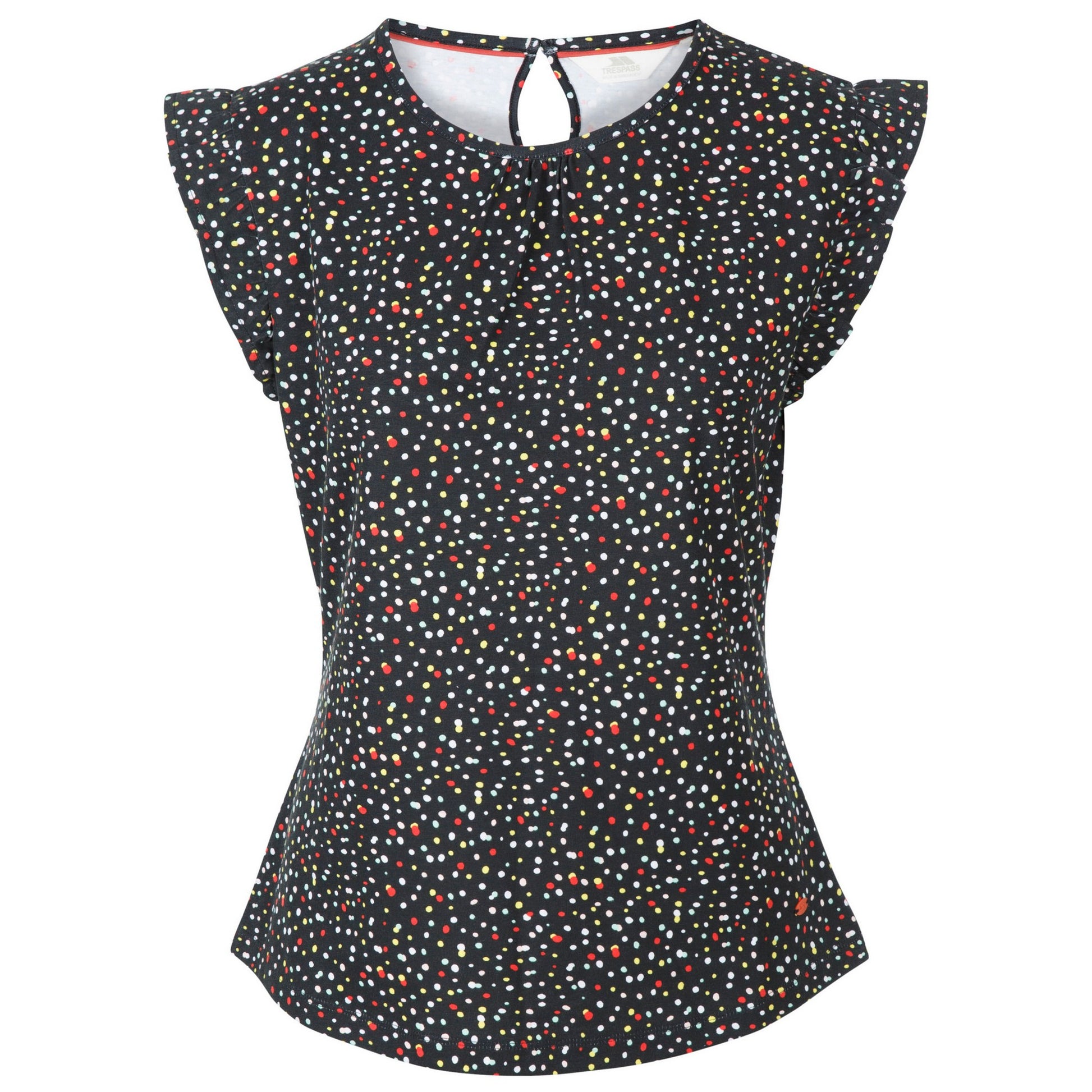 Black - Front - Trespass Womens-Ladies Tulissa Dotted Top