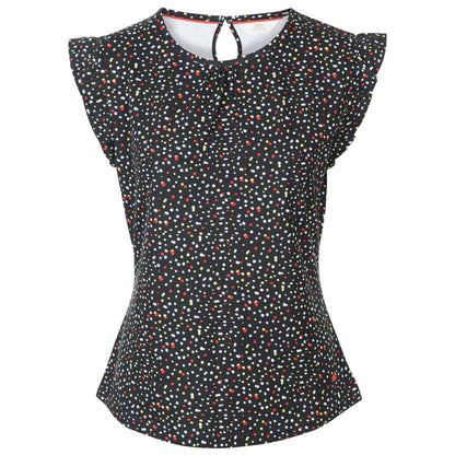 Black - Front - Trespass Womens-Ladies Tulissa Dotted Top