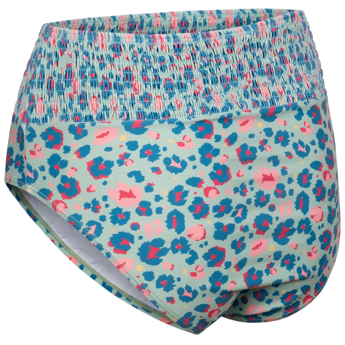 Light Sage - Back - Trespass Womens-Ladies Eryn Leopard Print Swim Briefs