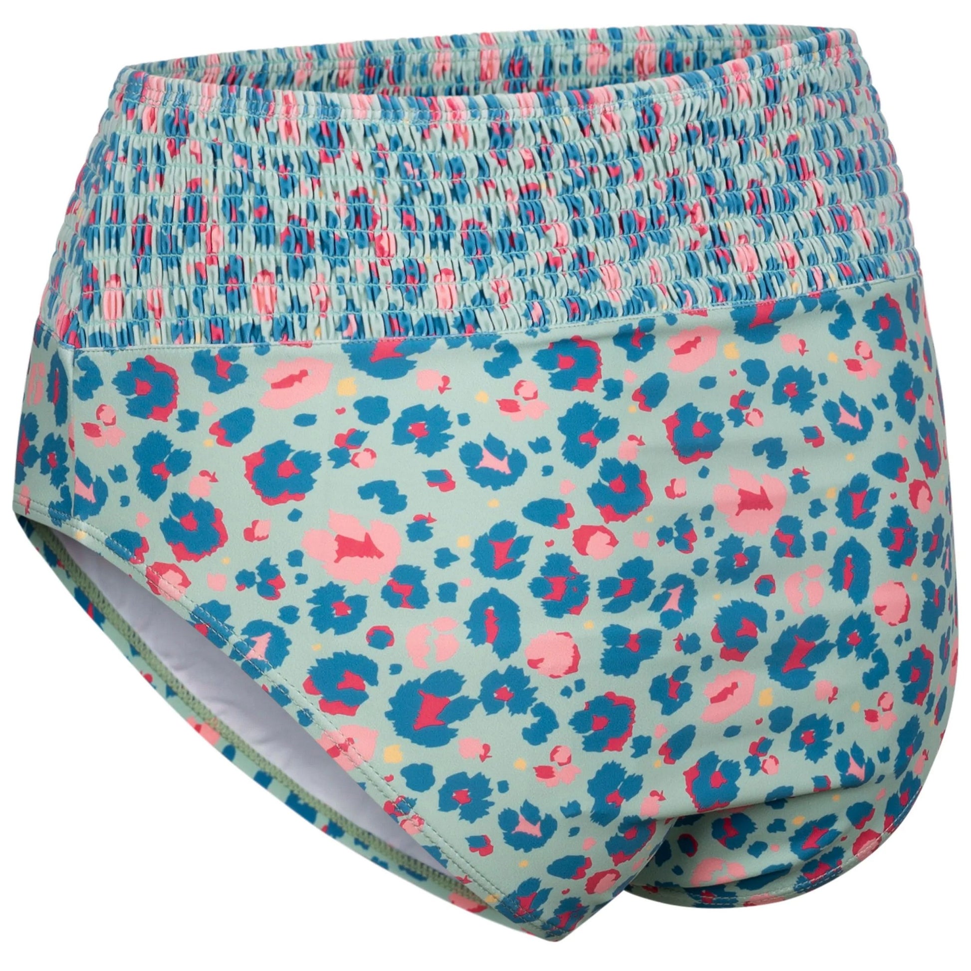 Light Sage - Back - Trespass Womens-Ladies Eryn Leopard Print Swim Briefs