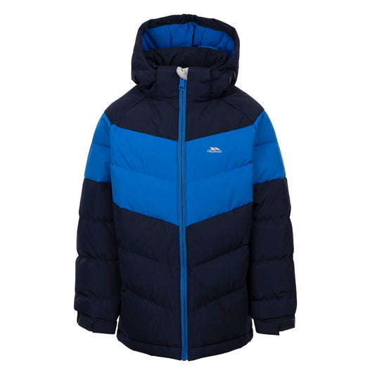 Navy - Front - Trespass Childrens-Kids Aldery Padded Jacket