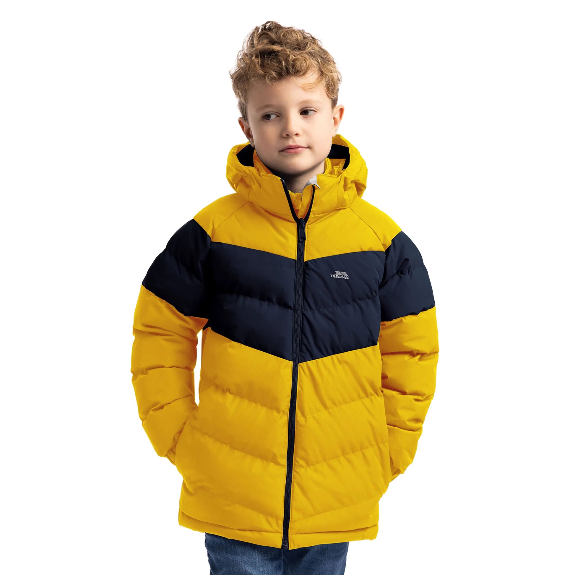 Honeybee - Side - Trespass Childrens-Kids Aldery Padded Jacket