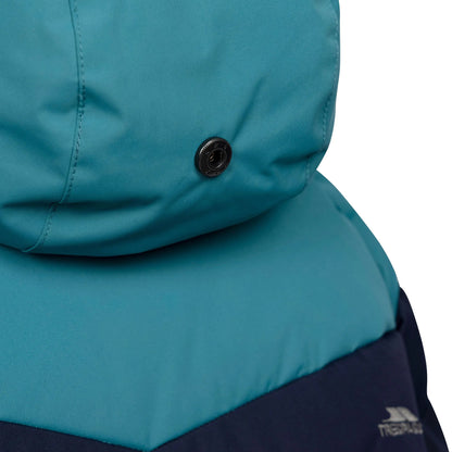 Light Teal - Pack Shot - Trespass Childrens-Kids Aldery Padded Jacket