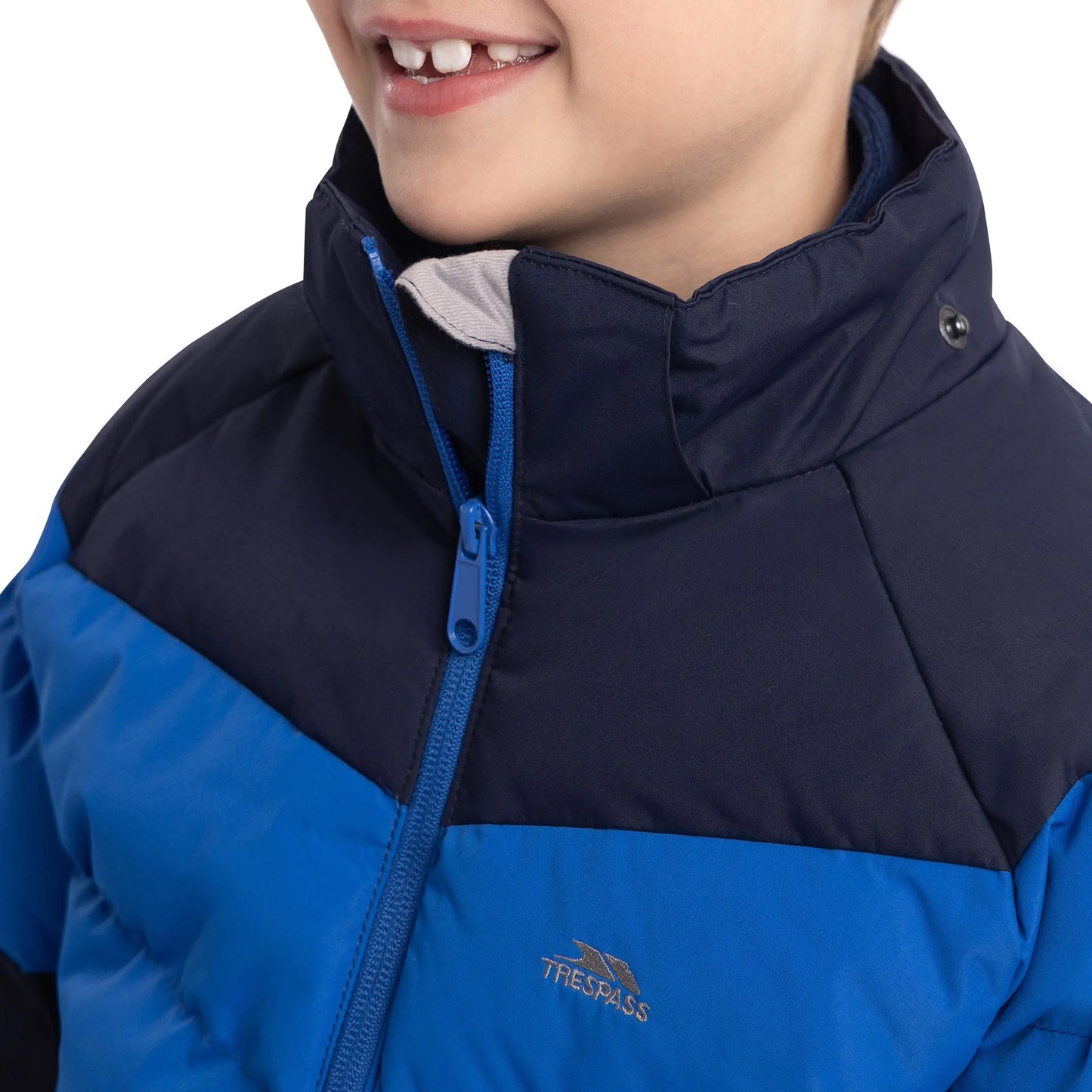 Navy - Pack Shot - Trespass Childrens-Kids Aldery Padded Jacket