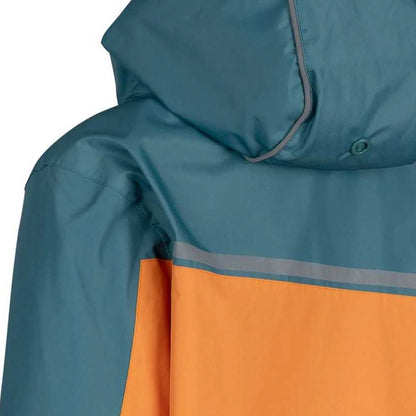 Pumpkin Orange-Spruce - Pack Shot - Trespass Boys Submerged Waterproof Jacket