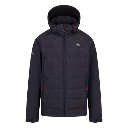 Dark Flint - Front - Trespass Mens Alwero Softshell Hybrid Jacket