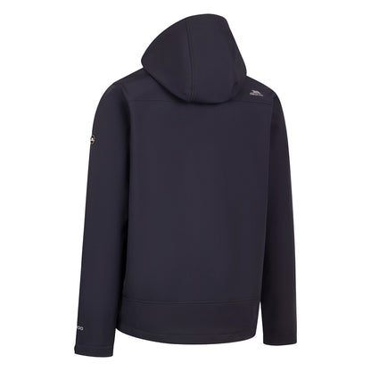 Dark Flint - Back - Trespass Mens Alwero Softshell Hybrid Jacket