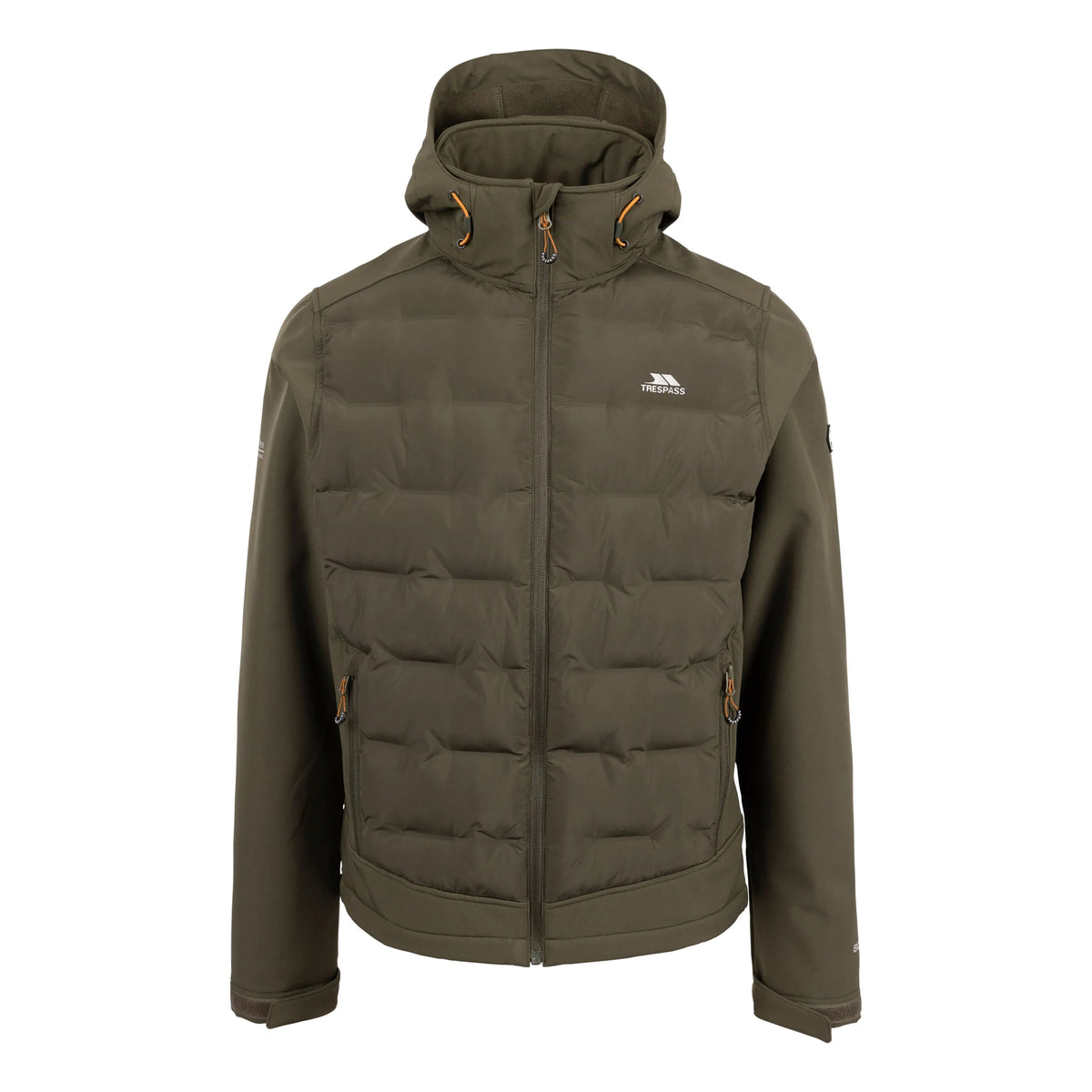 Dark Vine - Front - Trespass Mens Alwero Softshell Hybrid Jacket