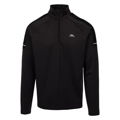 Black Marl - Front - Trespass Mens Caldez Active Top