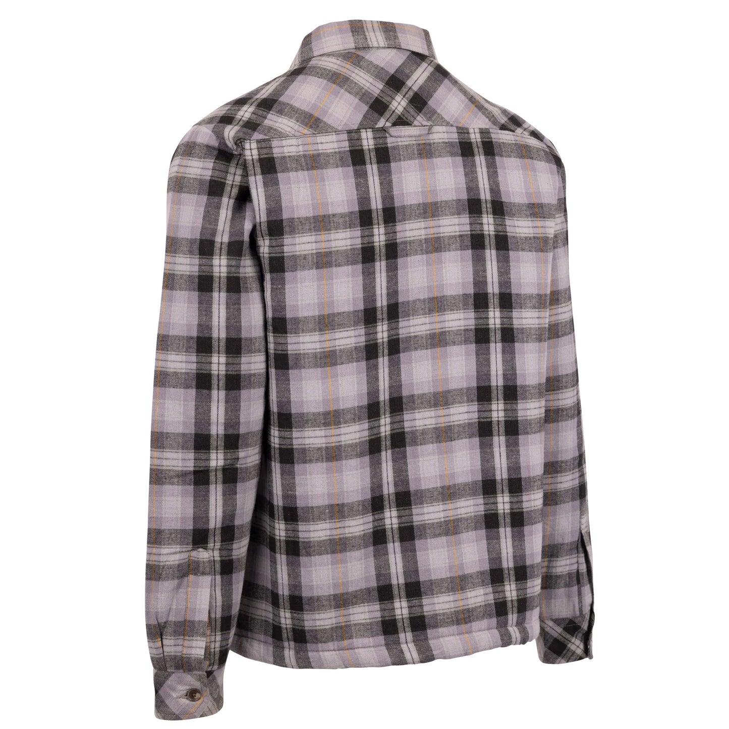 Storm Grey - Back - Trespass Mens Danehill Sherpa Lined Shirt