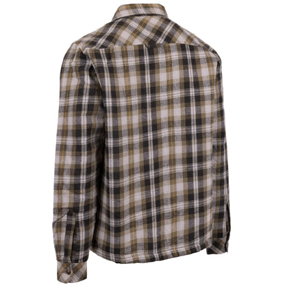 Dark Vine - Back - Trespass Mens Danehill Sherpa Lined Shirt