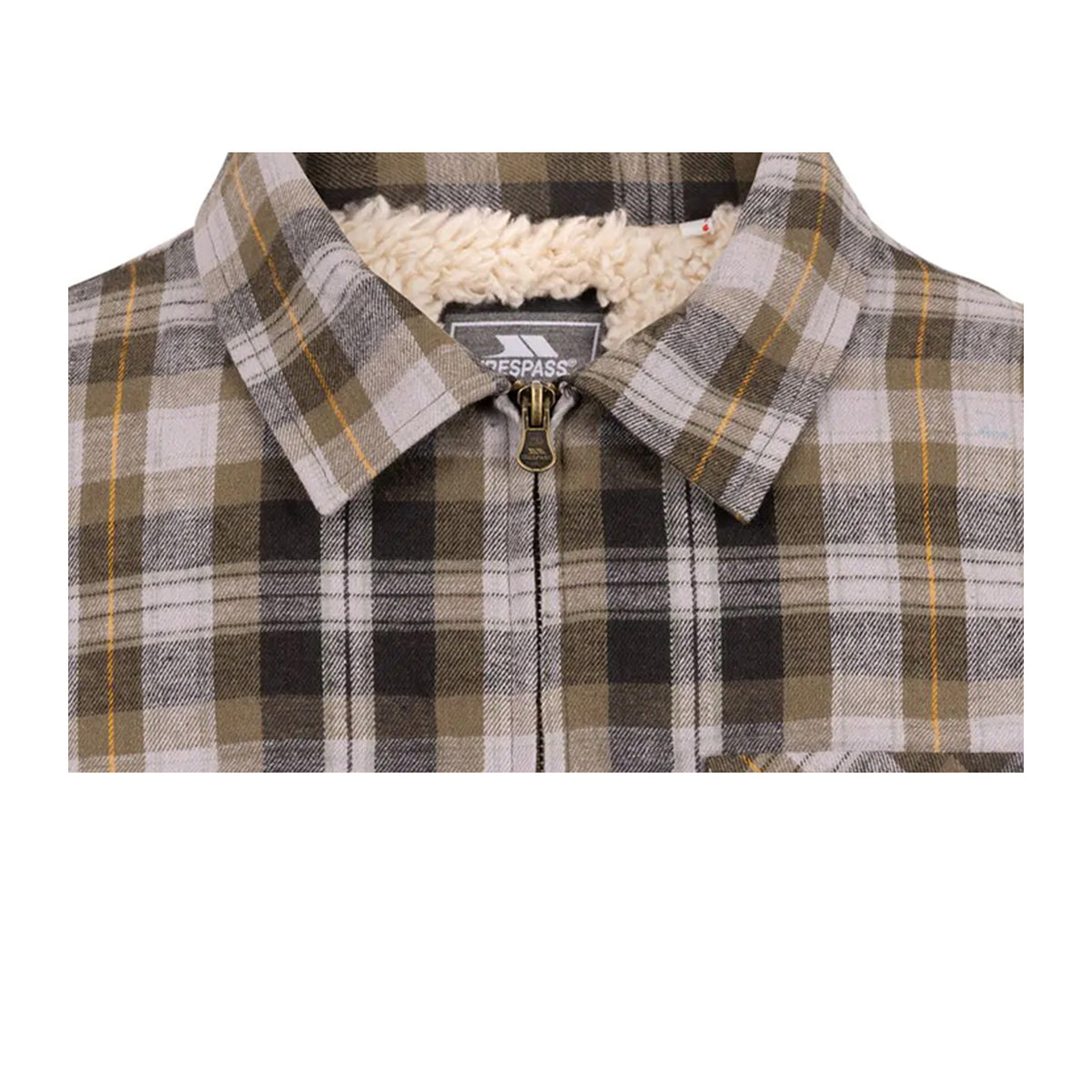 Dark Vine - Side - Trespass Mens Danehill Sherpa Lined Shirt