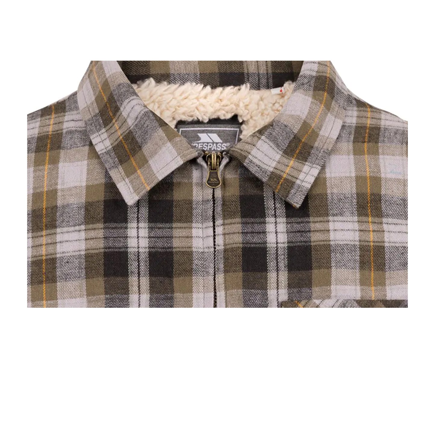 Dark Vine - Side - Trespass Mens Danehill Sherpa Lined Shirt