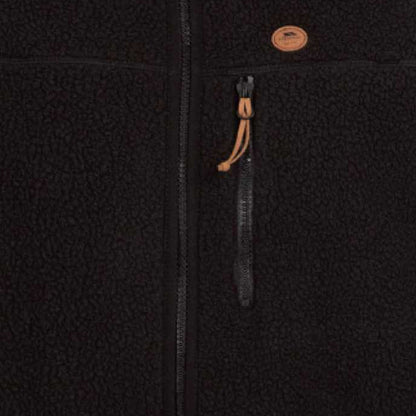 Black - Lifestyle - Trespass Womens-Ladies Quake Leather Trim Fleece Jacket