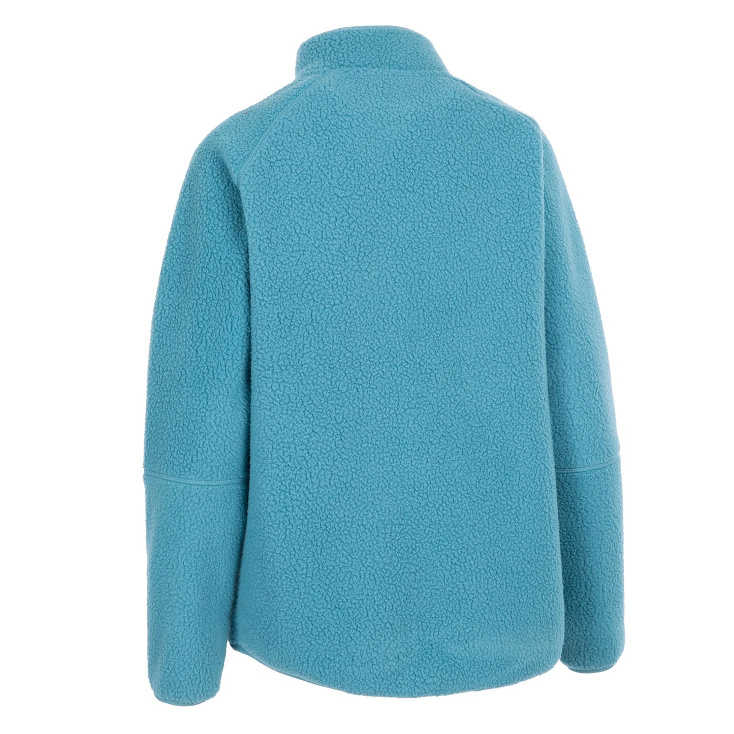 Storm Blue - Back - Trespass Womens-Ladies Quake Leather Trim Fleece Jacket