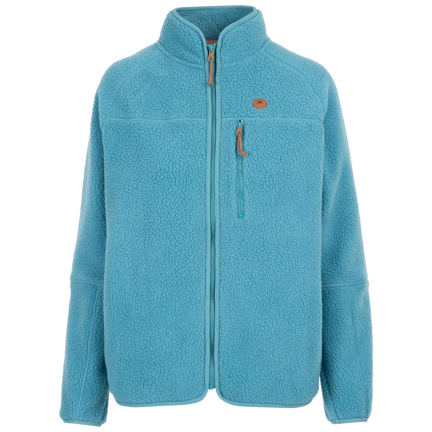 Storm Blue - Front - Trespass Womens-Ladies Quake Leather Trim Fleece Jacket
