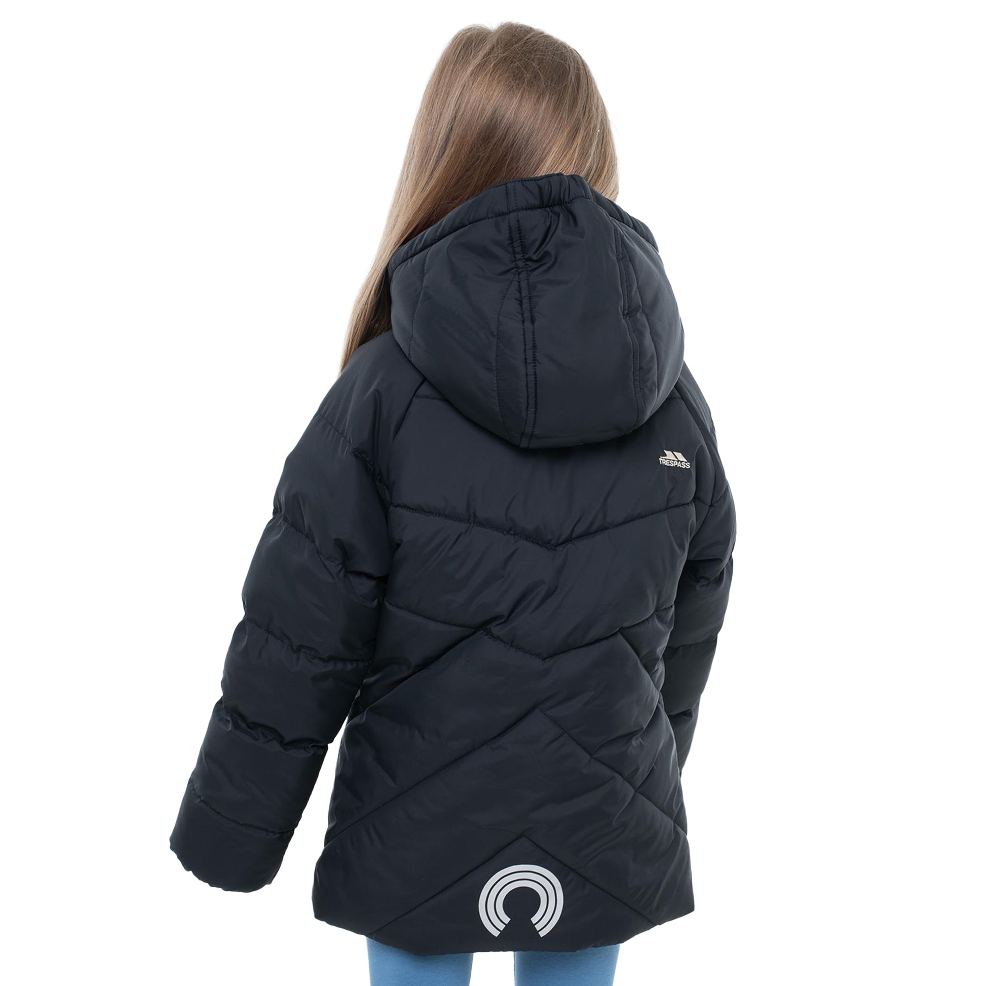 Black - Lifestyle - Trespass Childrens-Kids Annah Padded Jacket