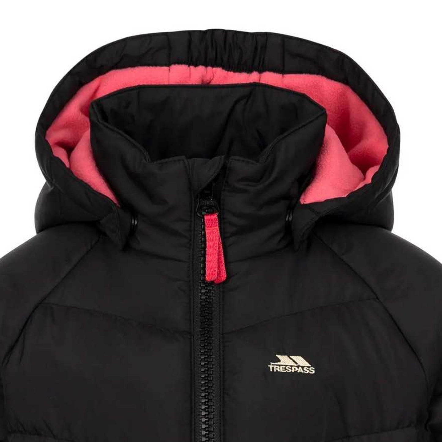 Black - Pack Shot - Trespass Childrens-Kids Annah Padded Jacket