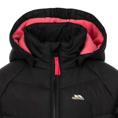 Black - Pack Shot - Trespass Childrens-Kids Annah Padded Jacket