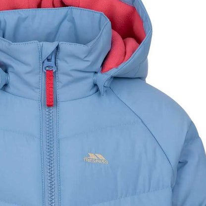 Cornflower Blue - Side - Trespass Childrens-Kids Annah Padded Jacket