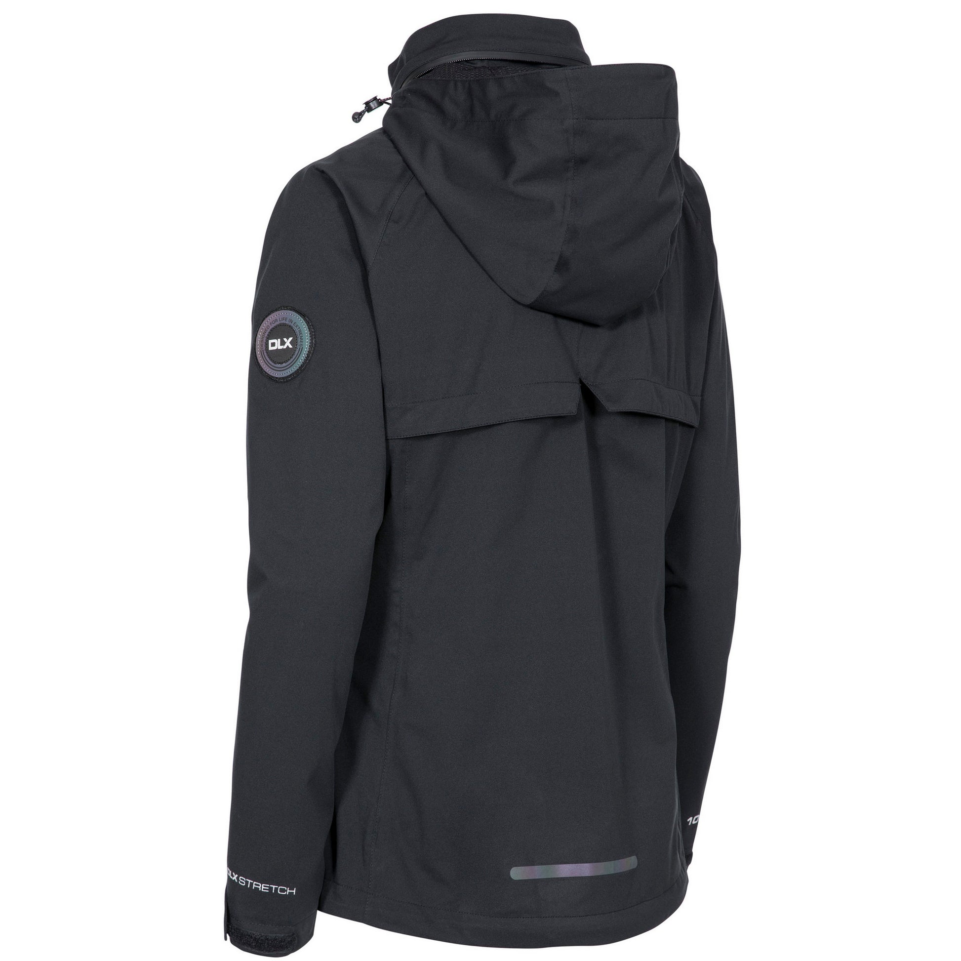 Black - Back - Trespass Womens-Ladies Corley DLX Waterproof Jacket