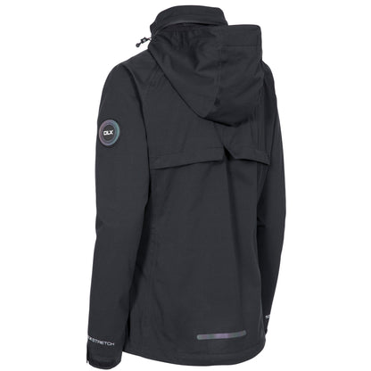 Black - Back - Trespass Womens-Ladies Corley DLX Waterproof Jacket