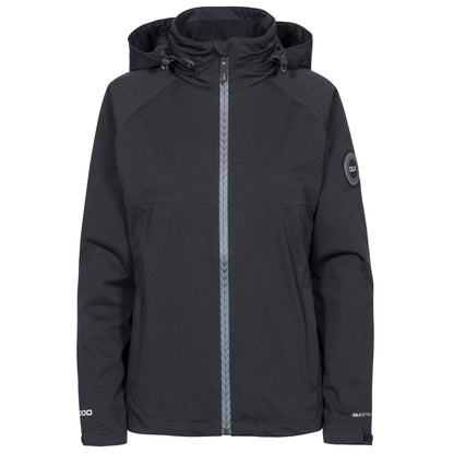 Black - Front - Trespass Womens-Ladies Corley DLX Waterproof Jacket