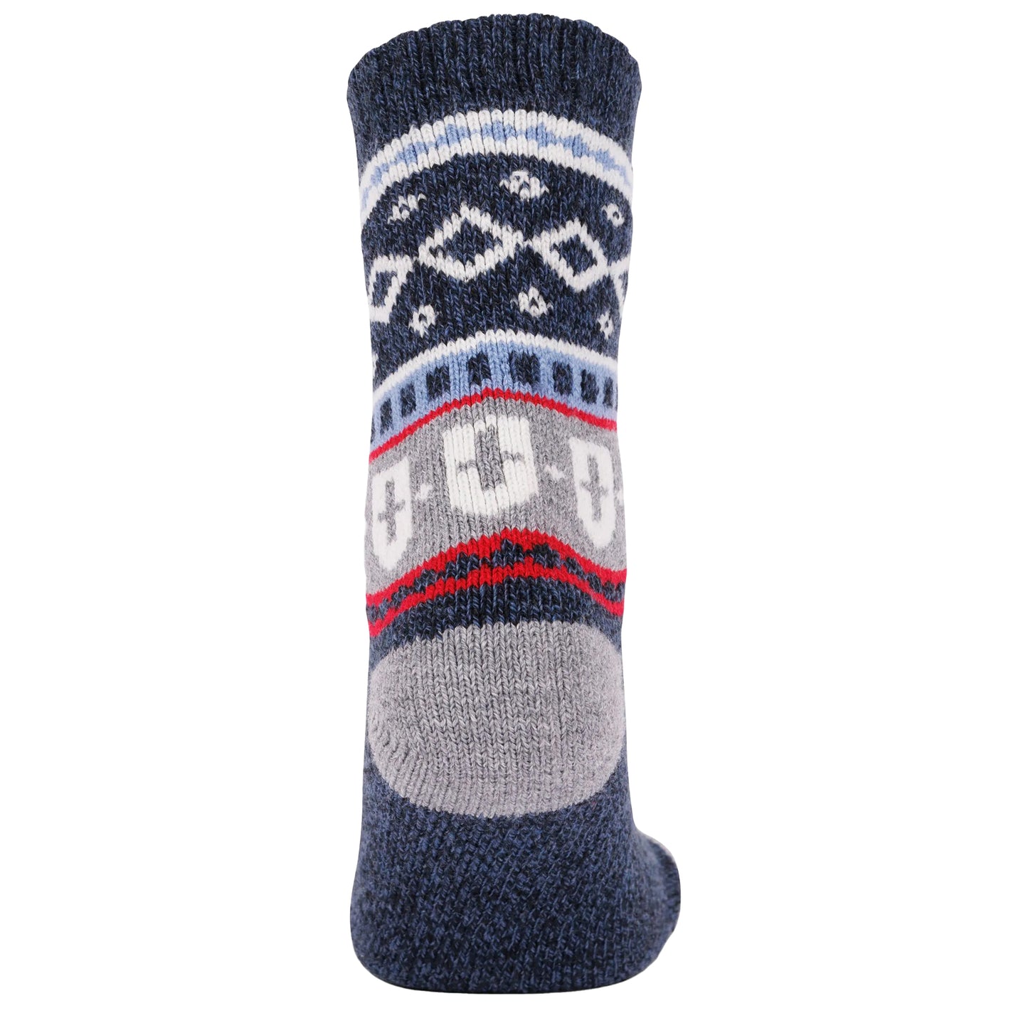 Navy - Back - Trespass Unisex Adult Larsen Fair Isle Socks