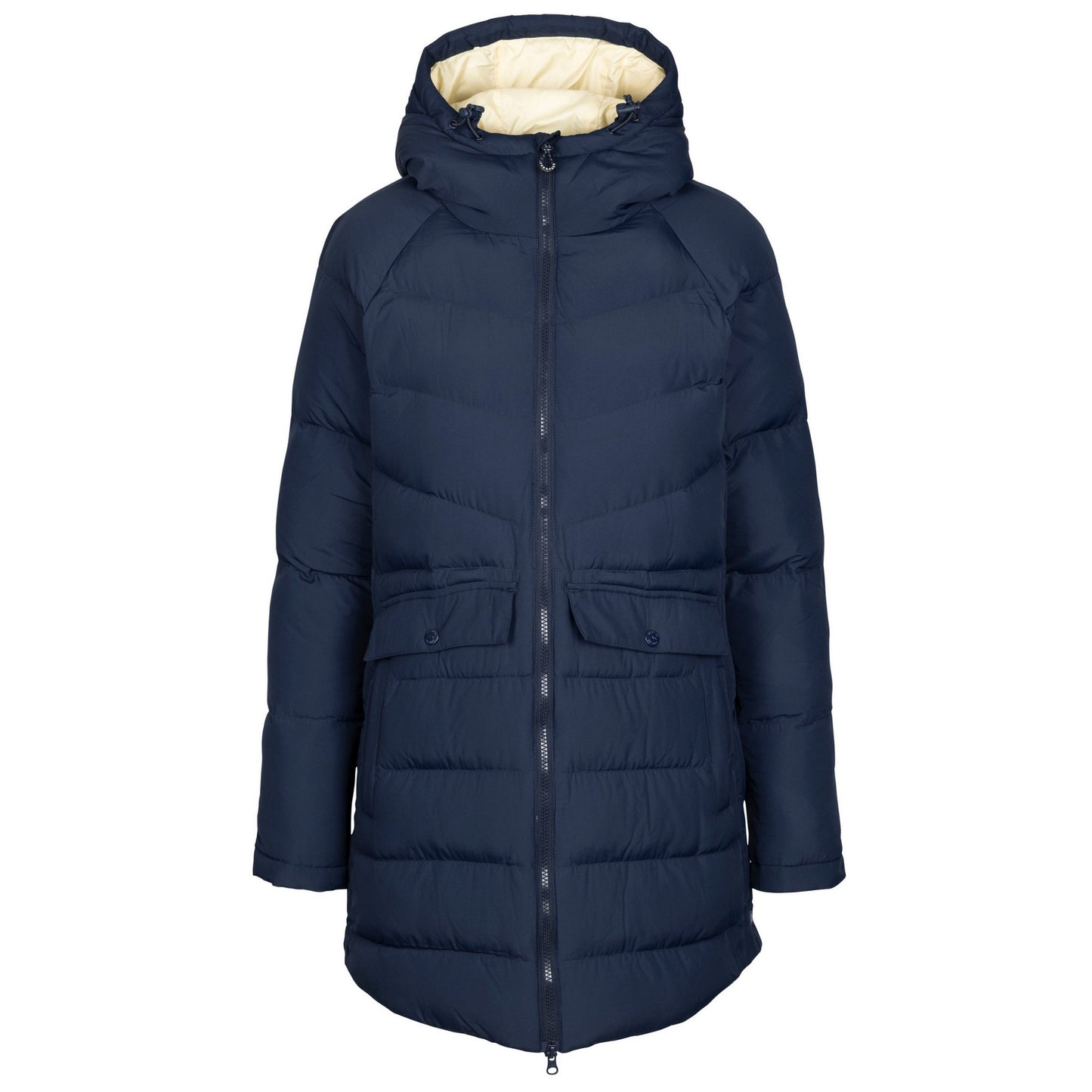 Navy - Front - Trespass Womens-Ladies Judda Padded Jacket