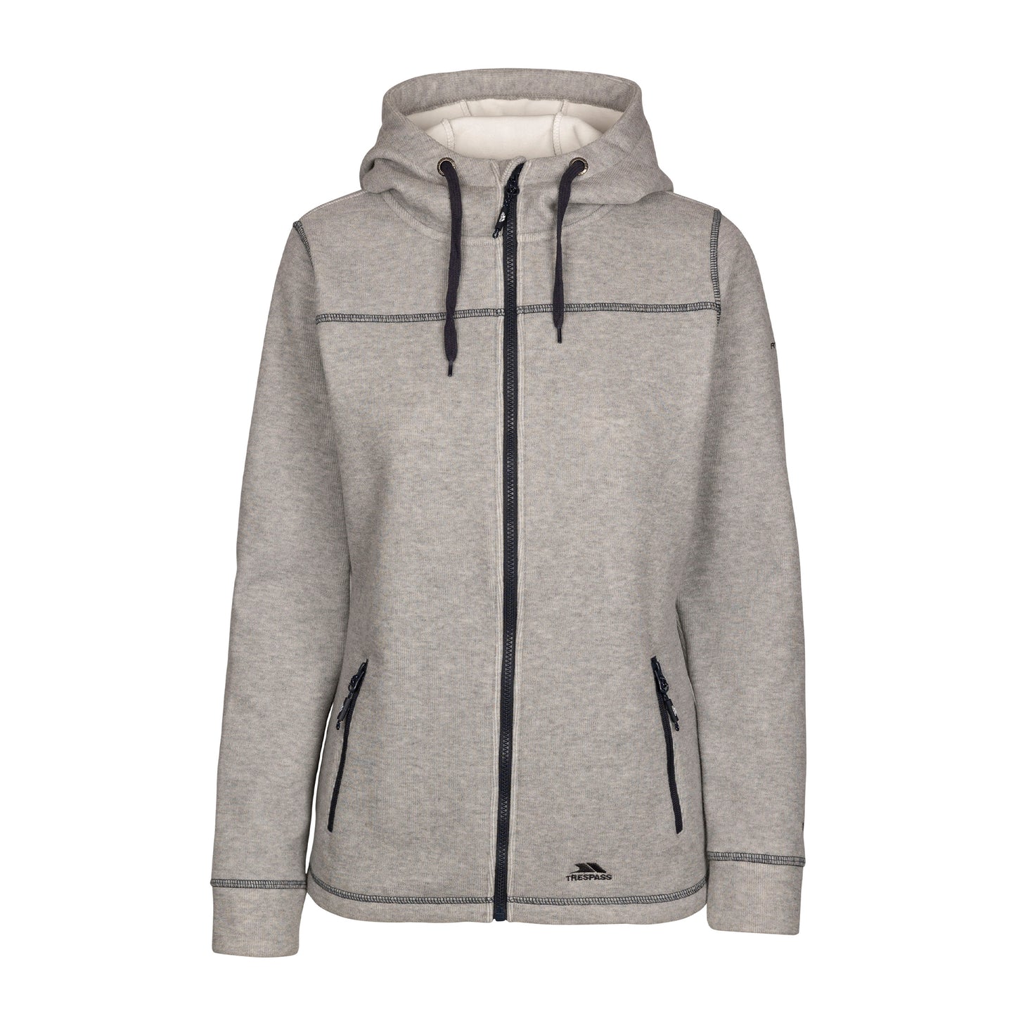 Grey - Front - Trespass Womens-Ladies Runpal At400 Fleece Jacket