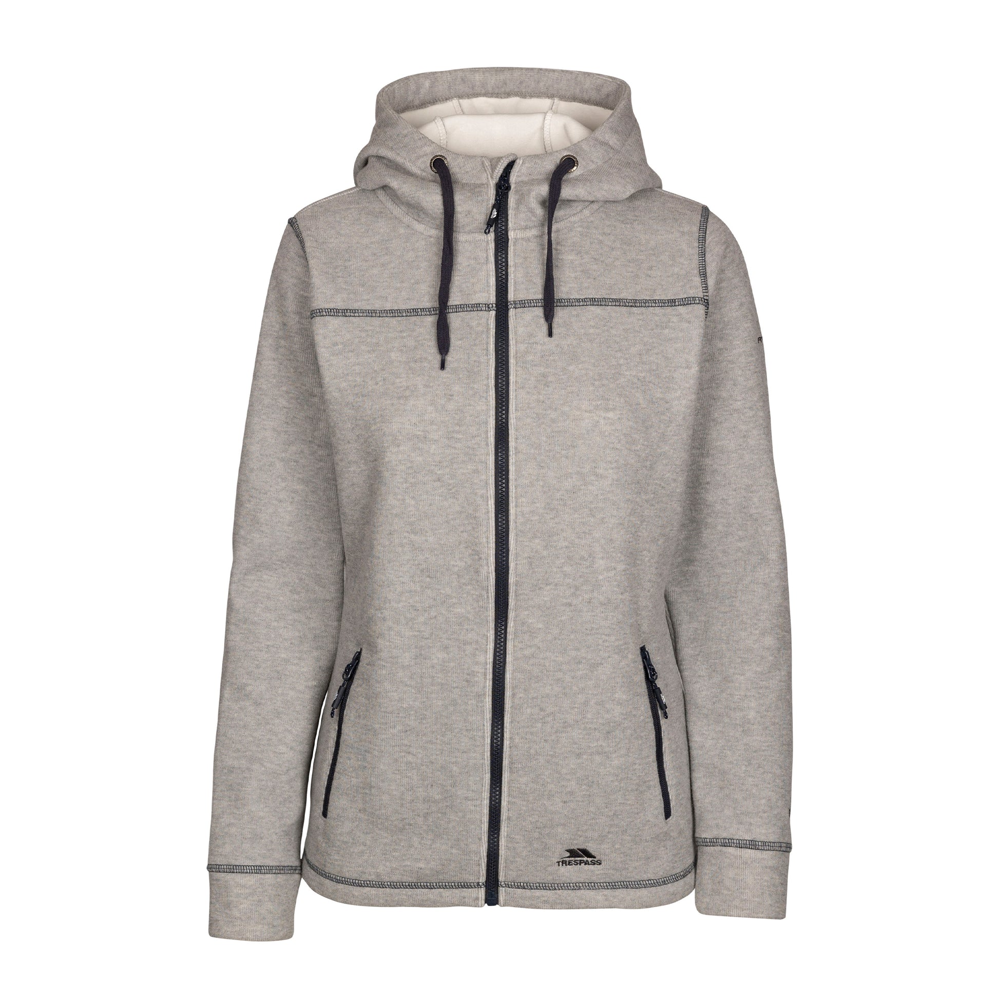 Grey - Front - Trespass Womens-Ladies Runpal At400 Fleece Jacket