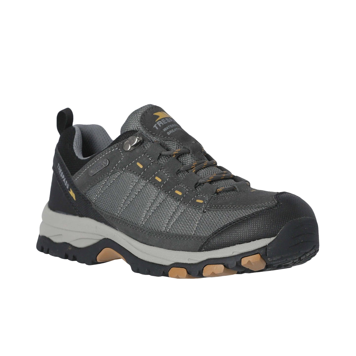 Castle Grey - Front - Trespass Mens Scarp Technical Trainers