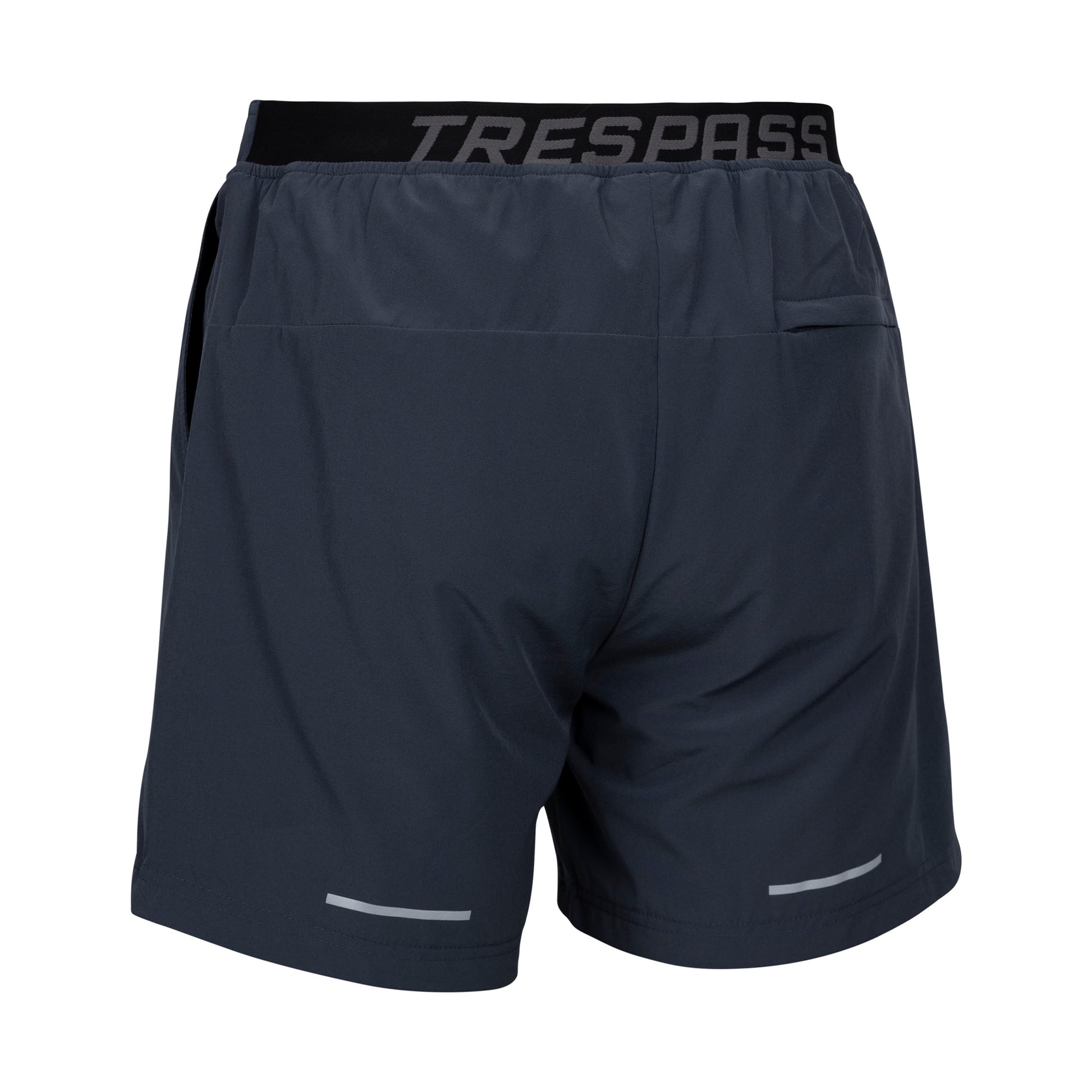 Flint - Back - Trespass Mens Hatney TP75 Active Shorts