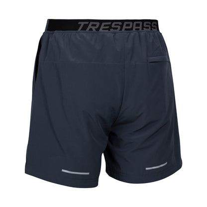 Flint - Back - Trespass Mens Hatney TP75 Active Shorts