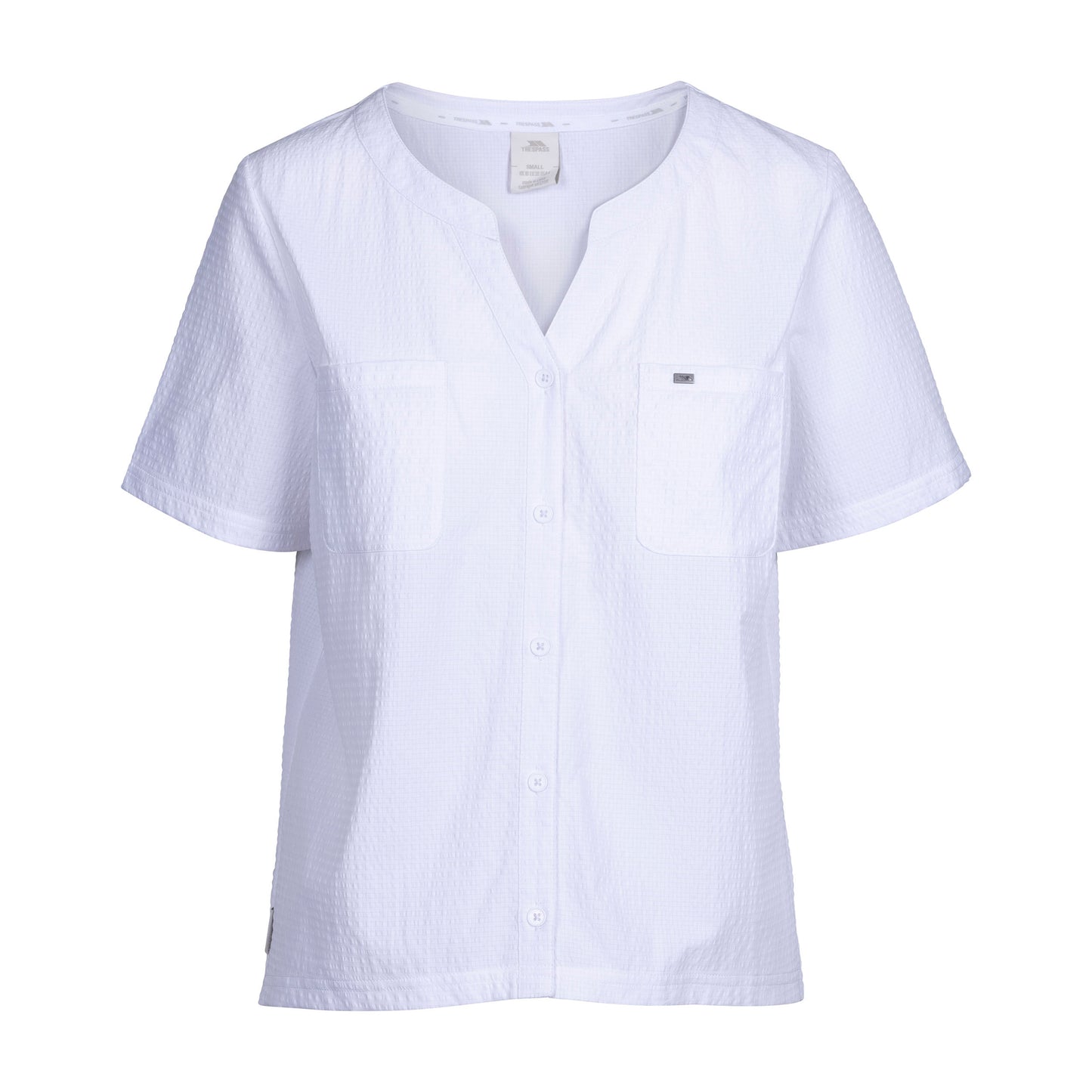 White - Front - Trespass Womens-Ladies Moffat Shirt