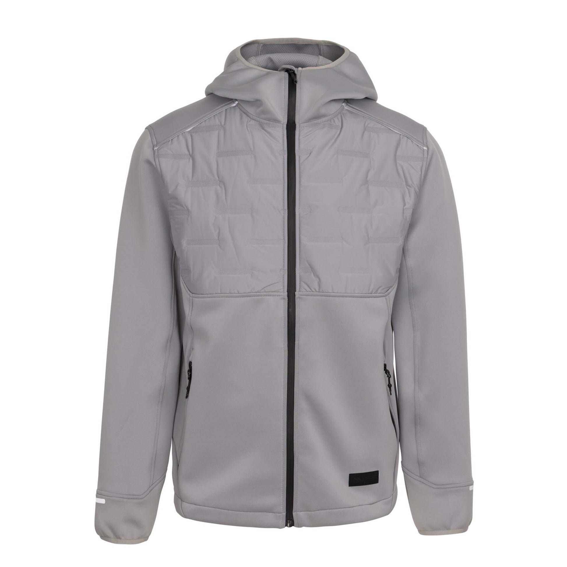 Platinum - Front - Trespass Mens Bolfort Active Hybrid Jacket