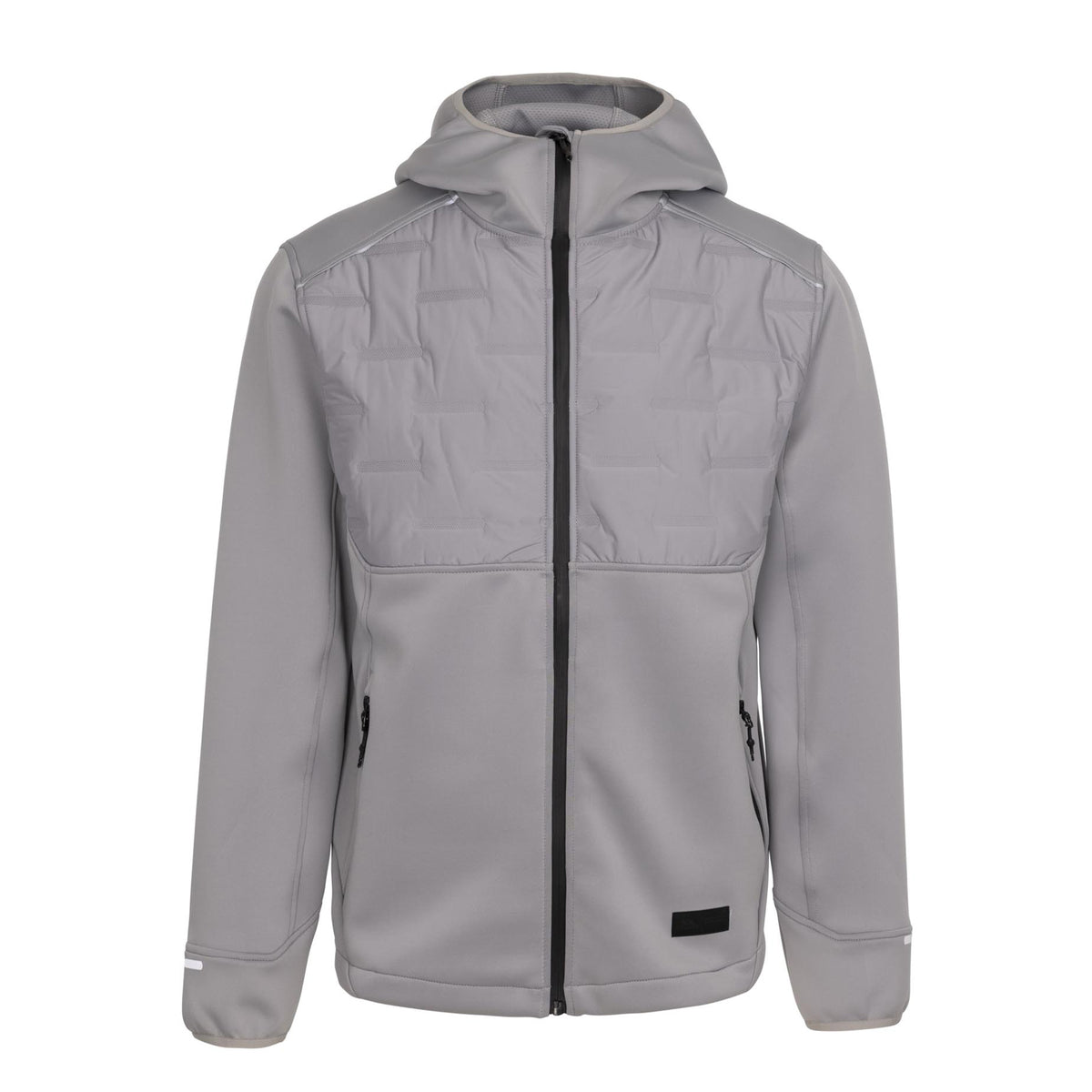 Platinum - Front - Trespass Mens Bolfort Active Hybrid Jacket