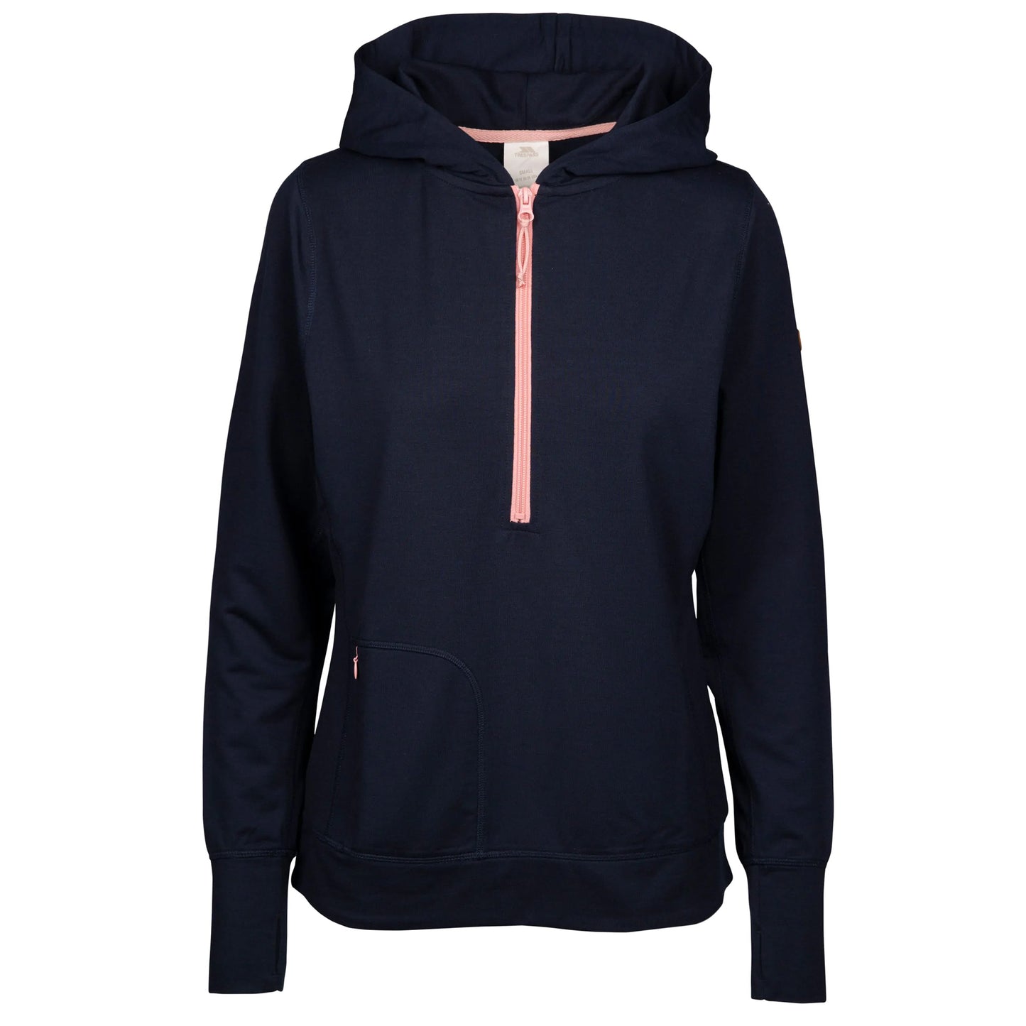 Navy Marl - Front - Trespass Womens-Ladies Zia Hoodie