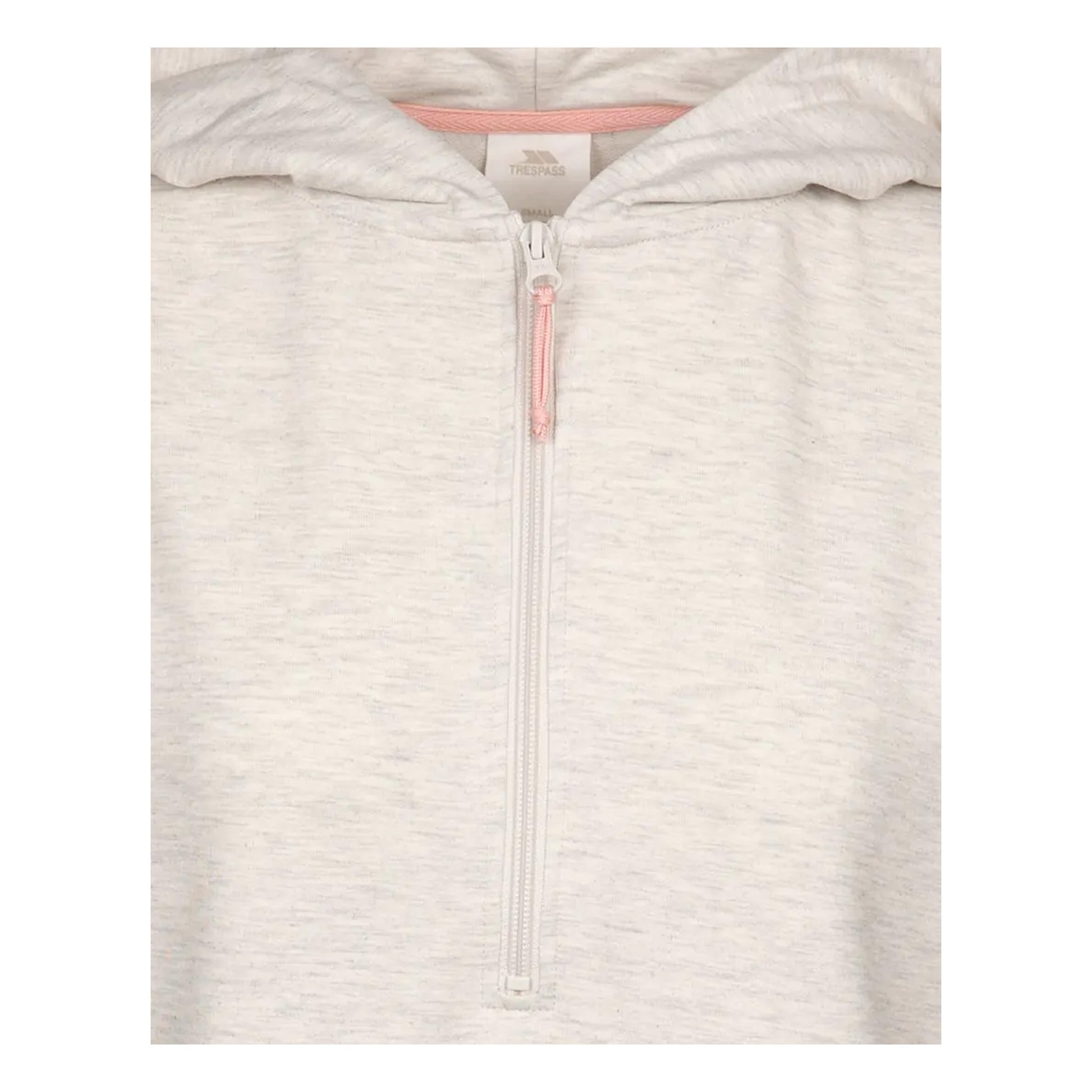 Cream Marl - Side - Trespass Womens-Ladies Zia Hoodie