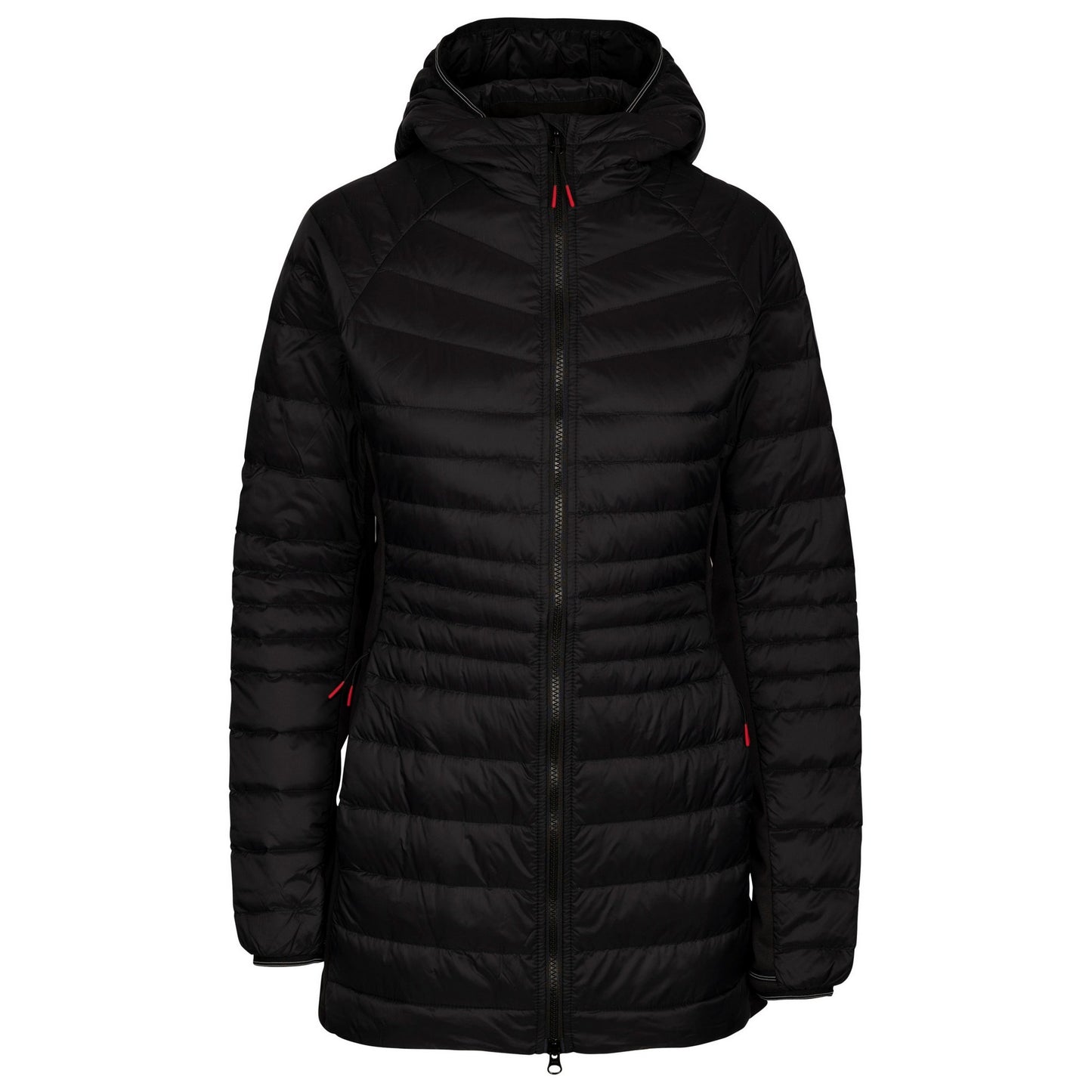Black - Front - Trespass Womens-Ladies Hub Down Jacket