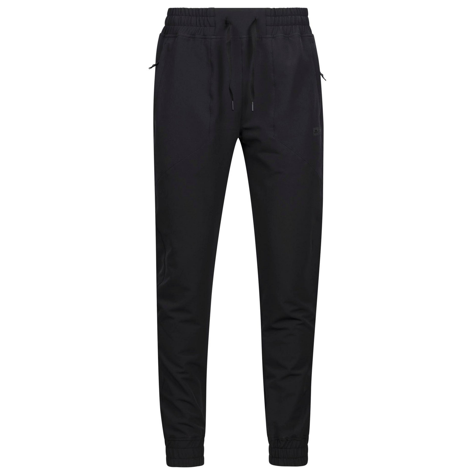 Black - Front - Trespass Mens Wessay TP50 Active Jogging Bottoms