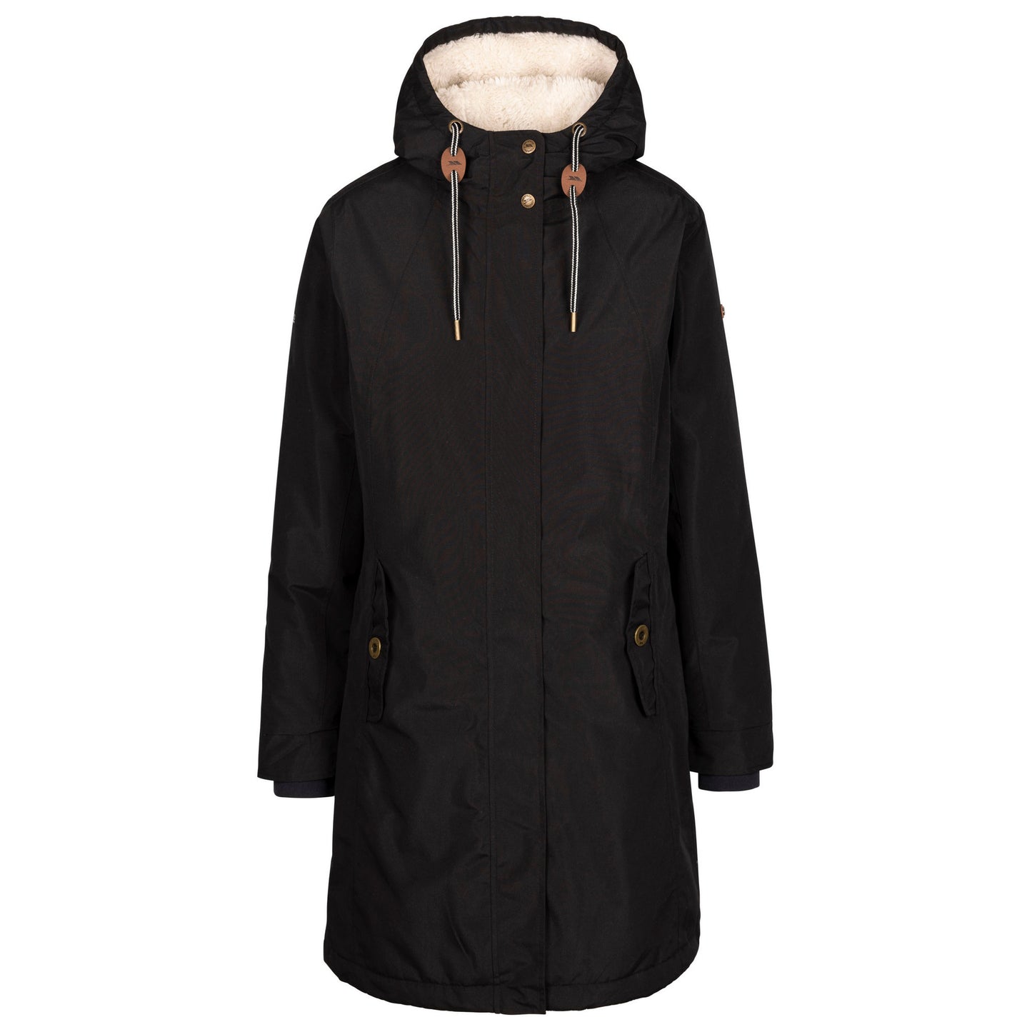 Black - Front - Trespass Womens-Ladies Reminder TP50 Waterproof Jacket