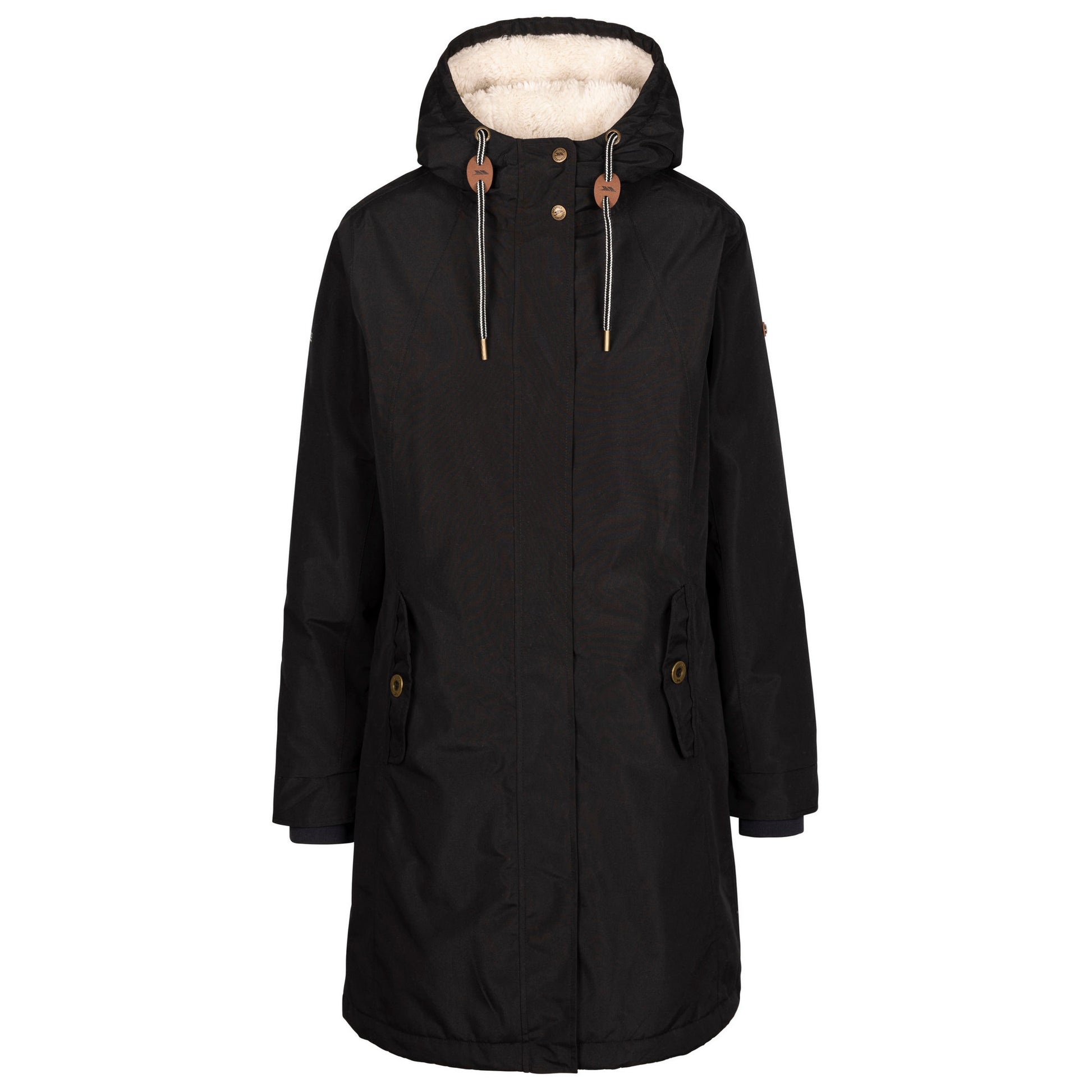 Black - Front - Trespass Womens-Ladies Reminder TP50 Waterproof Jacket